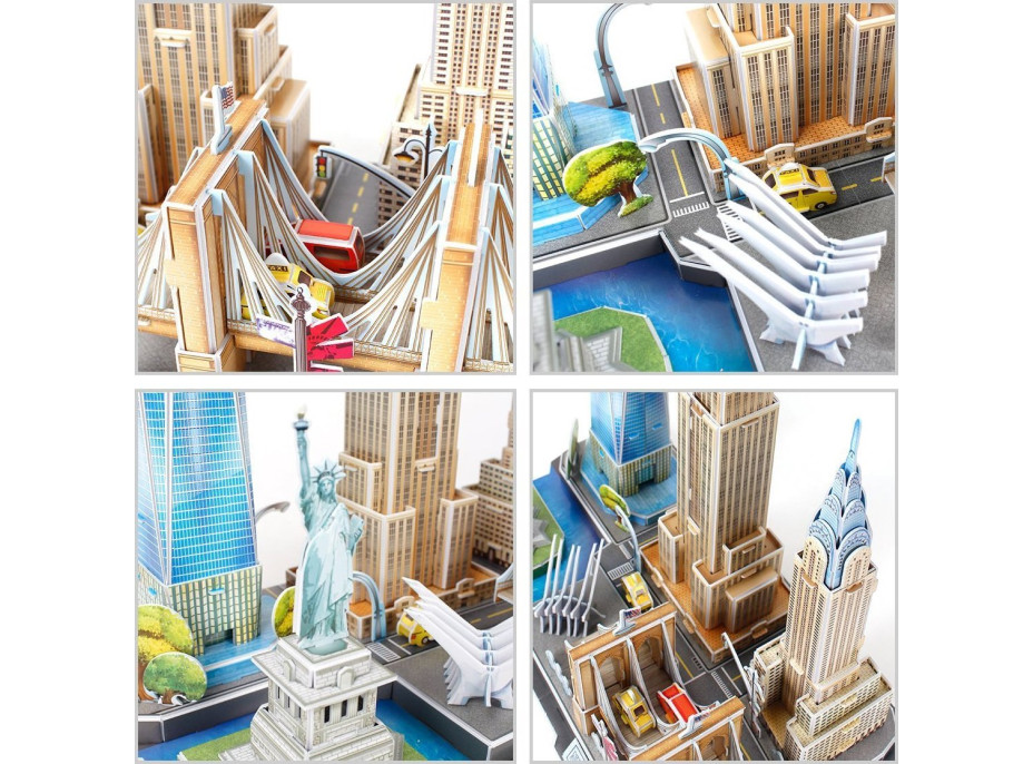 CUBICFUN 3D puzzle CityLine panorama: New York 123 dielikov