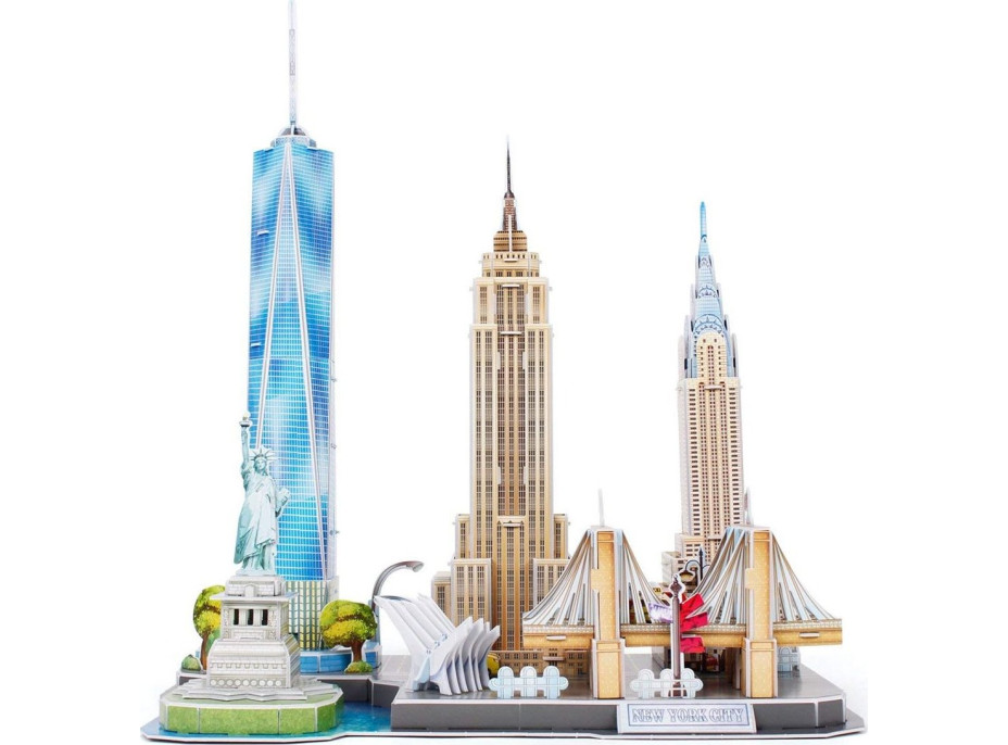 CUBICFUN 3D puzzle CityLine panorama: New York 123 dielikov