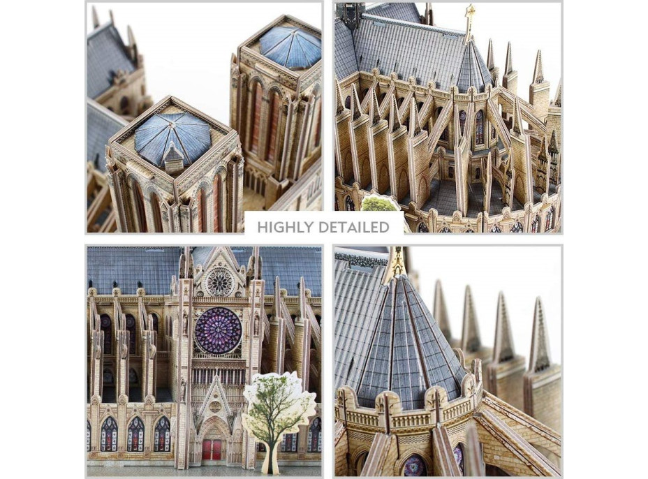 CUBICFUN 3D puzzle National Geographic: Katedrála Notre-Dame 128 dielikov