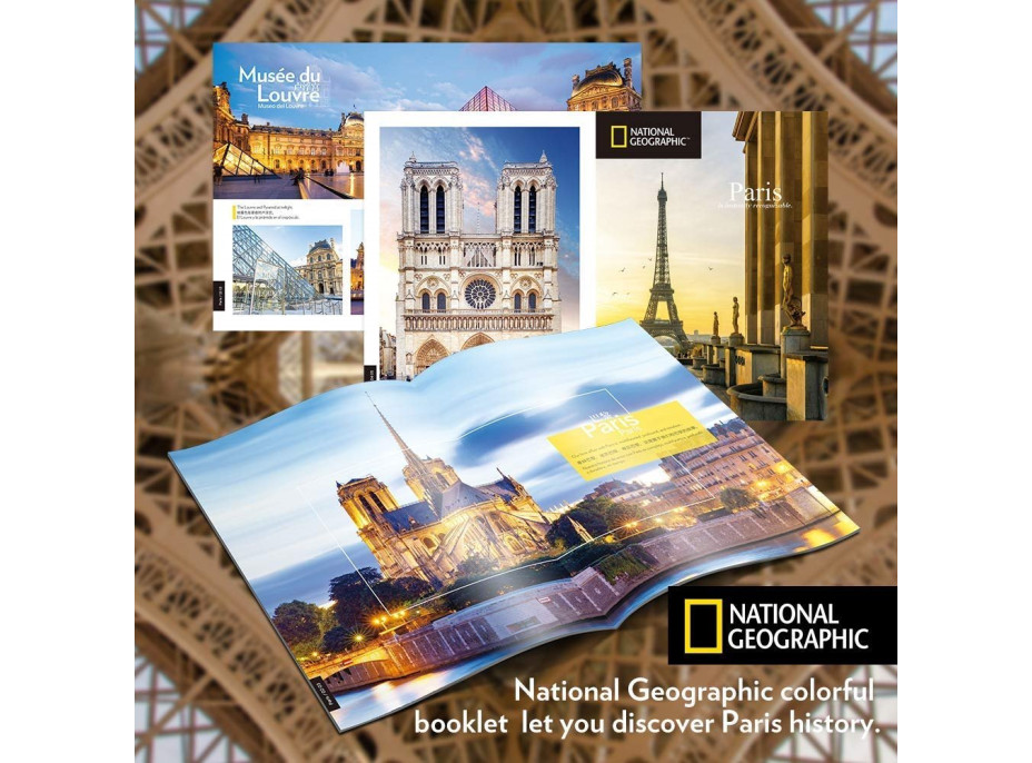 CUBICFUN 3D puzzle National Geographic: Katedrála Notre-Dame 128 dielikov