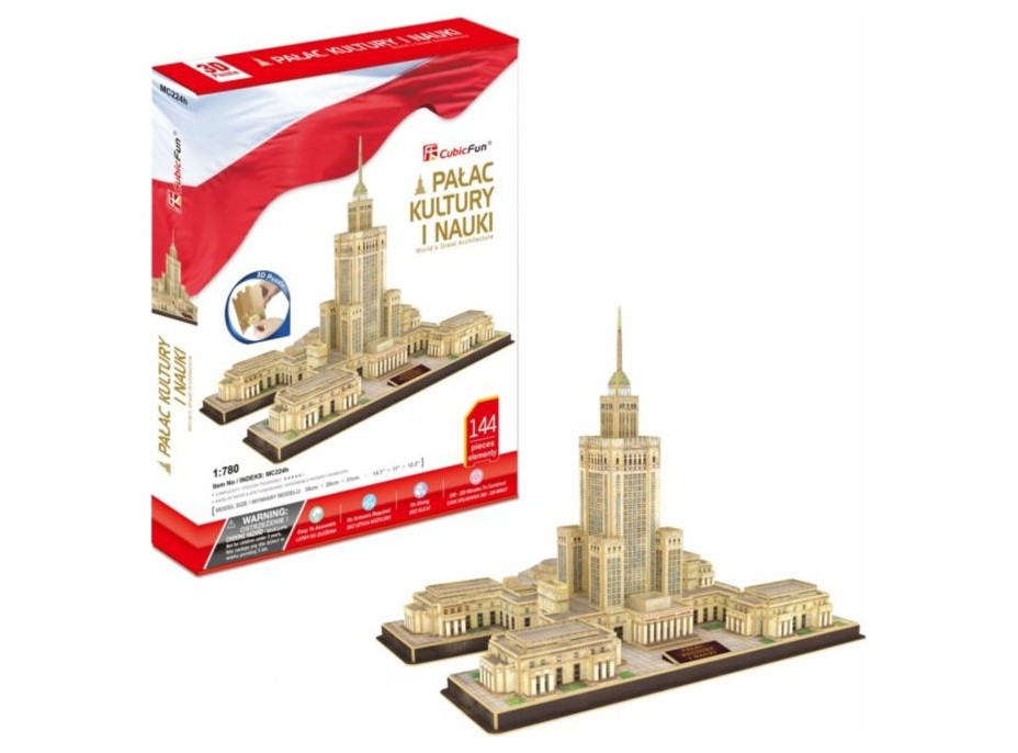 CUBICFUN 3D puzzle Palác kultúry a vedy 144 dielikov