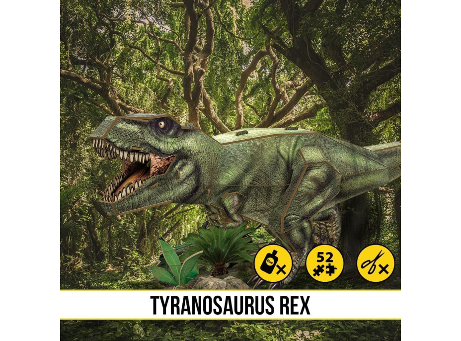 CUBICFUN 3D puzzle National Geographic: Tyrannosaurus Rex 52 dielikov