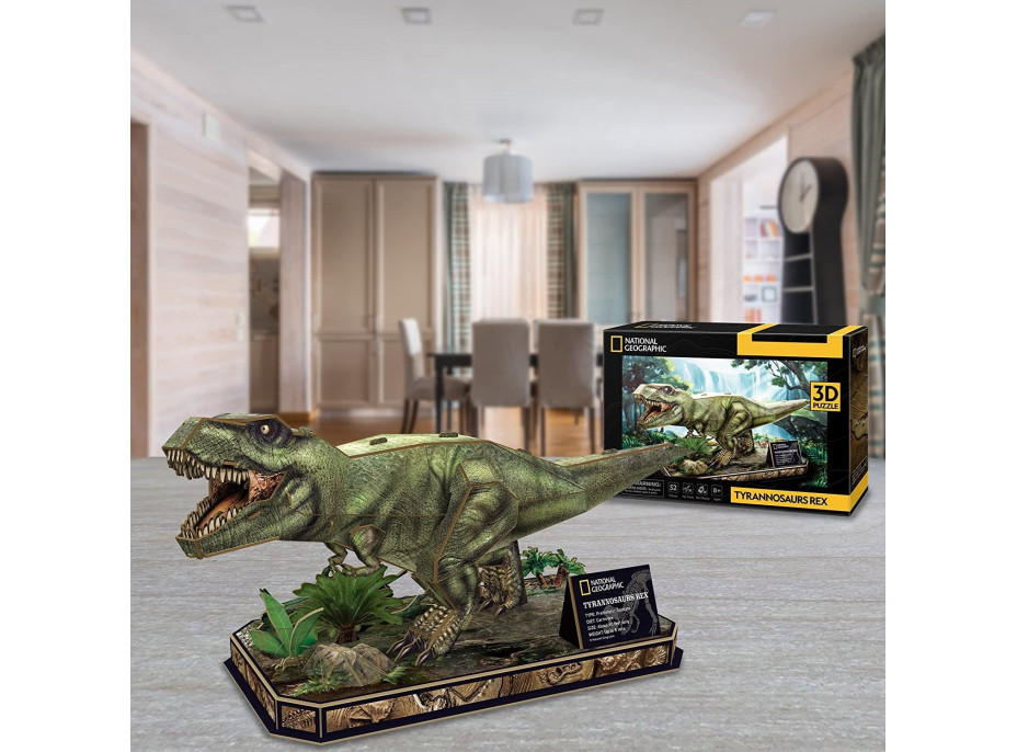 CUBICFUN 3D puzzle National Geographic: Tyrannosaurus Rex 52 dielikov