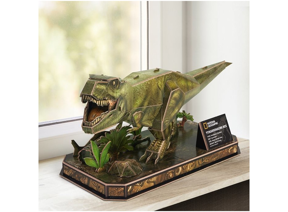 CUBICFUN 3D puzzle National Geographic: Tyrannosaurus Rex 52 dielikov