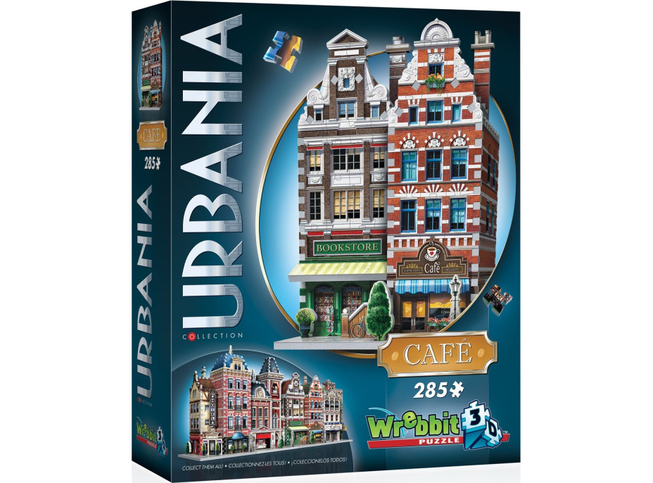 WREBBIT 3D puzzle Urbania: Kaviareň 285 dielikov