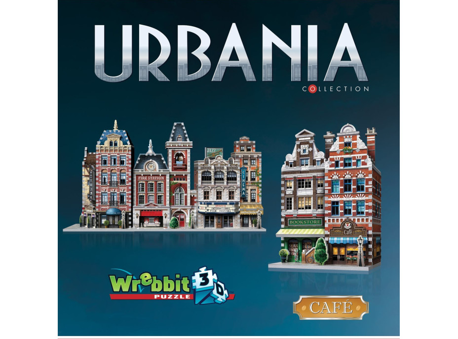 WREBBIT 3D puzzle Urbania: Kaviareň 285 dielikov