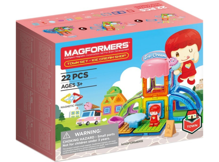 MAGFORMERS Mestečko Cukráreň 22 dielikov