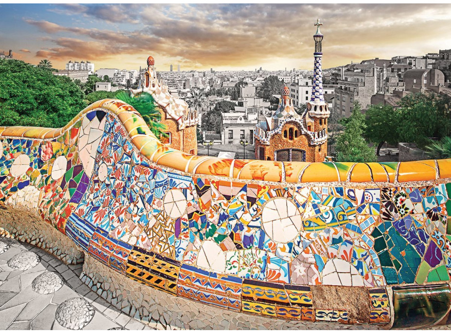 EUROGRAPHICS Puzzle Barcelona - park Güell 1000 dielikov