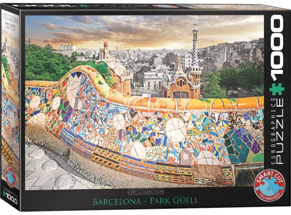 EUROGRAPHICS Puzzle Barcelona - park Güell 1000 dielikov