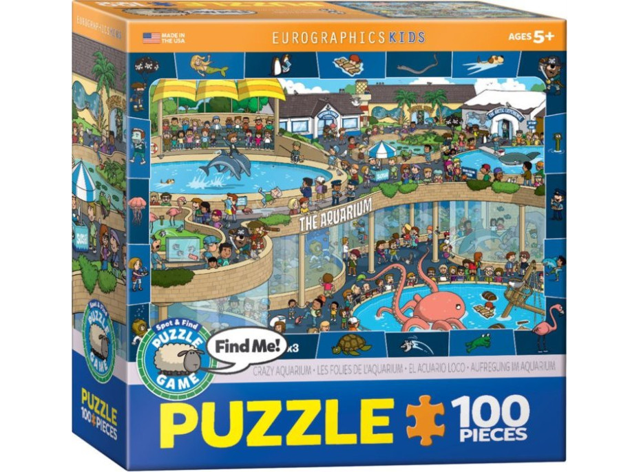 EUROGRAPHICS Spot & Find puzzle Bláznivé akvárium 100 dielikov