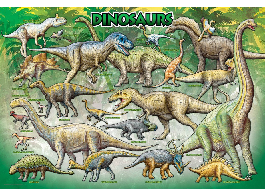 EUROGRAPHICS Puzzle Dinosaury 100 dielikov