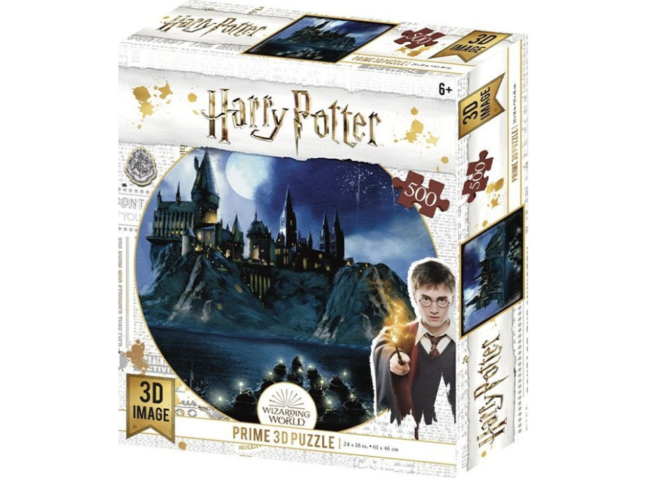 PRIME 3D Puzzle Harry Potter: Príchod do Rokfortu 3D 500 dielikov