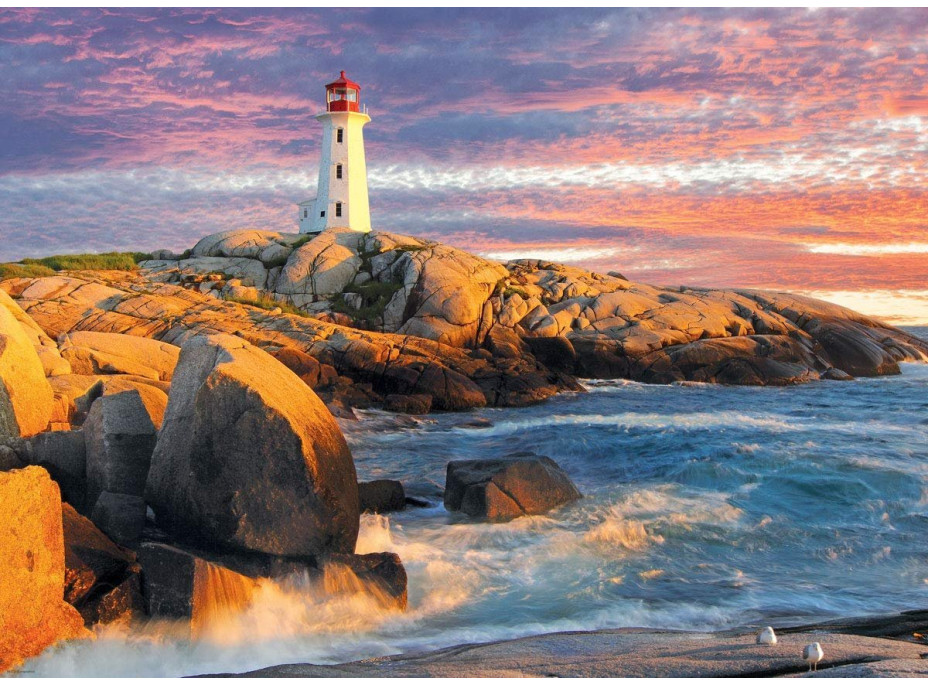 EUROGRAPHICS Puzzle Peggy&#39;s Cove Lighthouse, Nové Škótsko 1000 dielikov