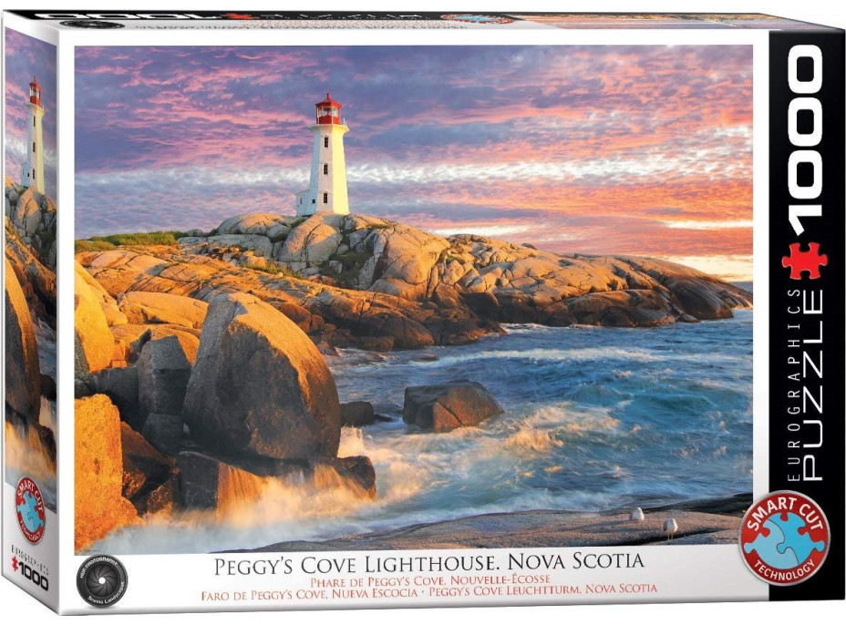 EUROGRAPHICS Puzzle Peggy&#39;s Cove Lighthouse, Nové Škótsko 1000 dielikov