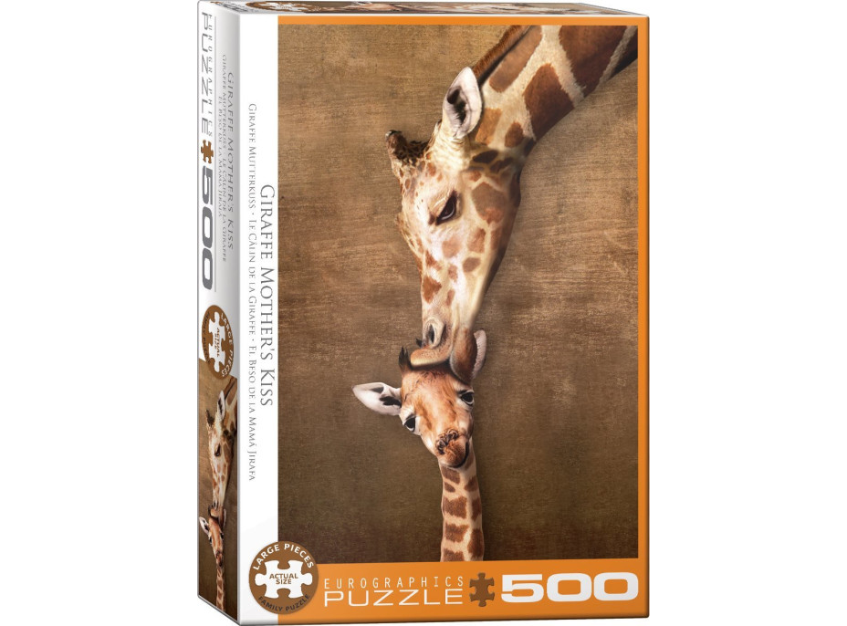 EUROGRAPHICS Puzzle Bozk žirafy XL 500 dielikov