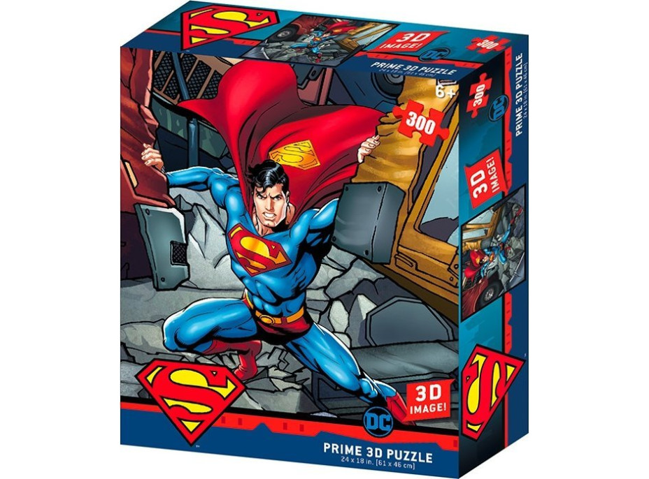 PRIME 3D Puzzle Superman 3D 300 dielikov