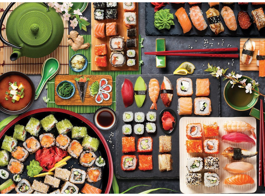 EUROGRAPHICS Puzzle Sushi stôl 1000 dielikov