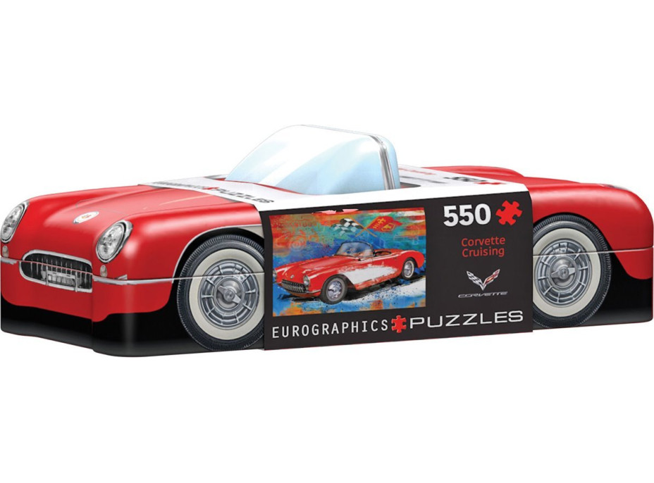 EUROGRAPHICS Puzzle v plechovej krabičke Corvette 550 dielikov