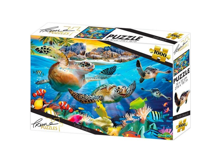 PRIME 3D Puzzle Korytnačia pláž 1000 dielikov