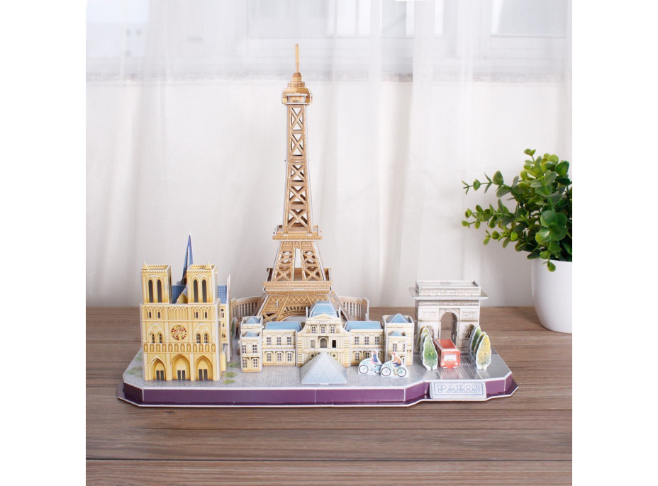 CUBICFUN 3D puzzle CityLine panorama: Paríž 114 dielikov