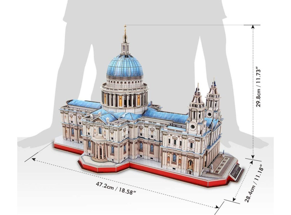 CUBICFUN 3D puzzle Katedrála svätého Pavla 643 dielikov