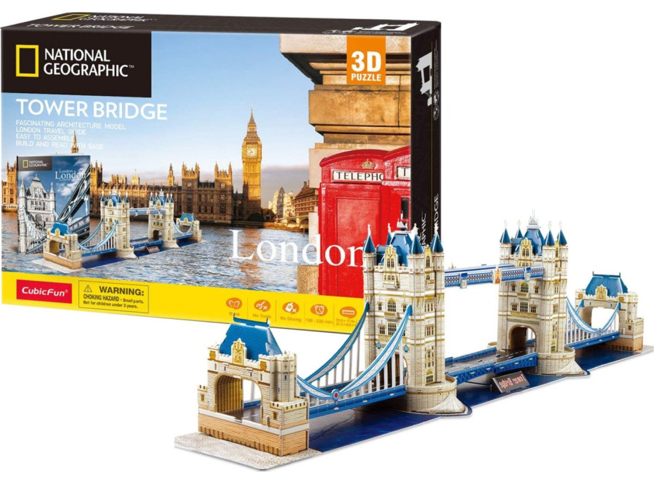 CUBICFUN 3D puzzle National Geographic: Tower Bridge 120 dielikov