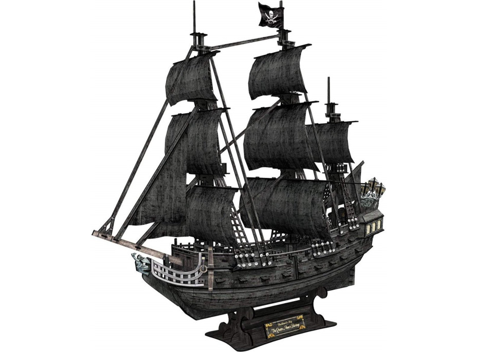 CUBICFUN 3D puzzle Plachetnica Queen Anne&#39;s Revenge 328 dielikov