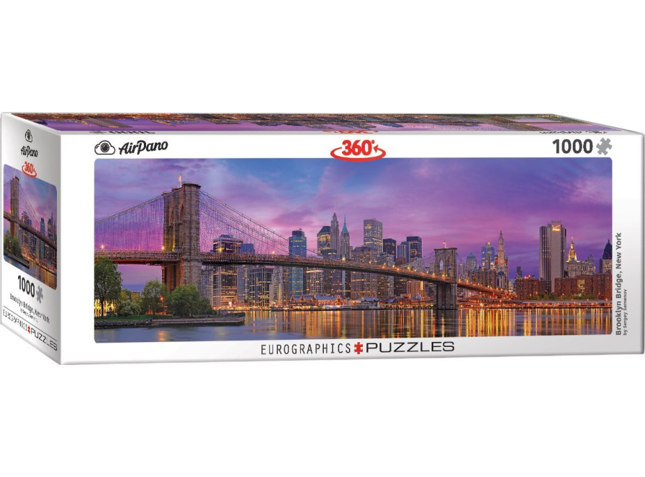 EUROGRAPHICS Panoramatické puzzle Brooklynský most, New York 1000 dielikov