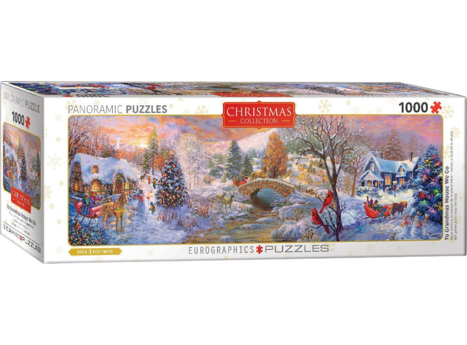 EUROGRAPHICS Panoramatické puzzle Ideme k babičke 1000 dielikov