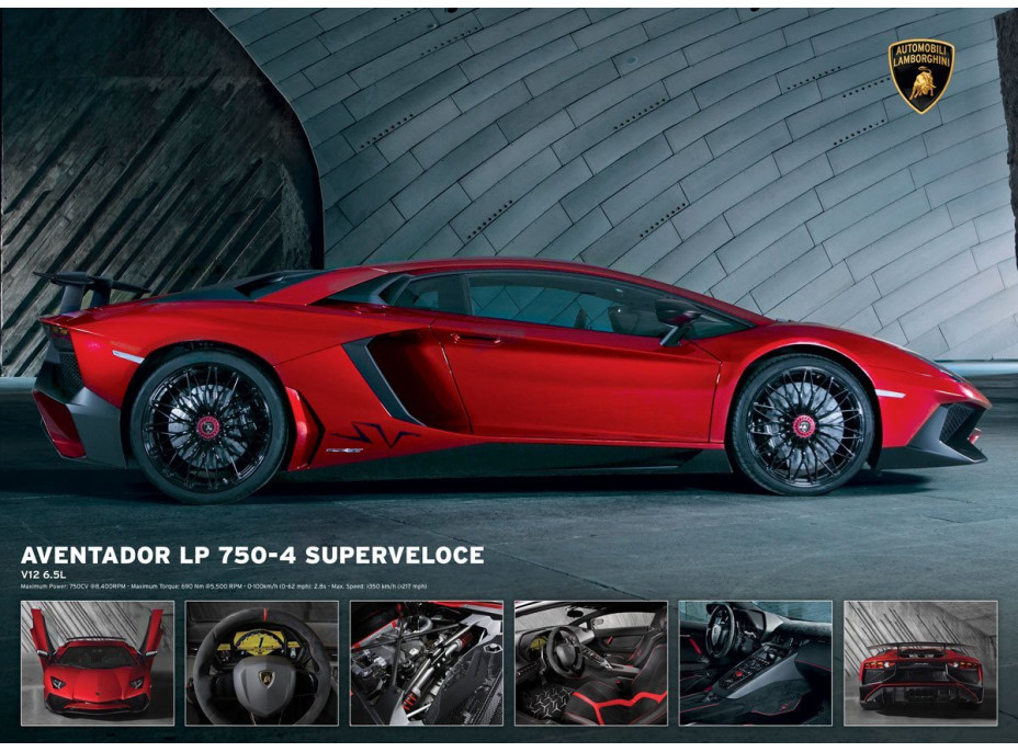 EUROGRAPHICS Puzzle Lamborghini Aventador LP 750-4, 1000 dielikov