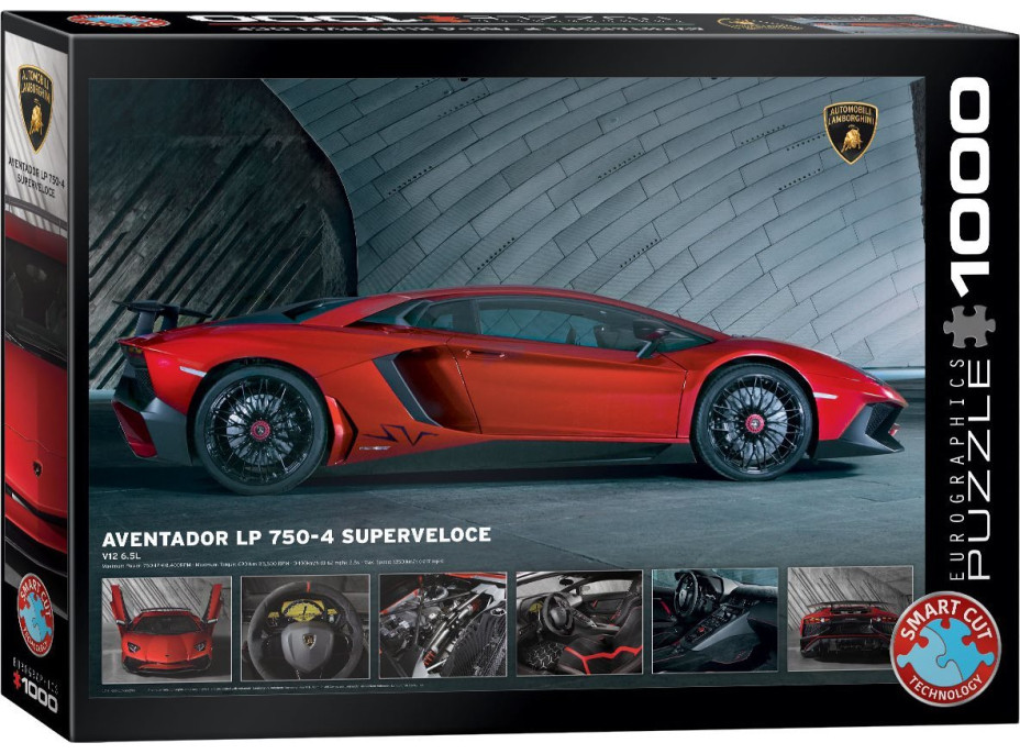 EUROGRAPHICS Puzzle Lamborghini Aventador LP 750-4, 1000 dielikov