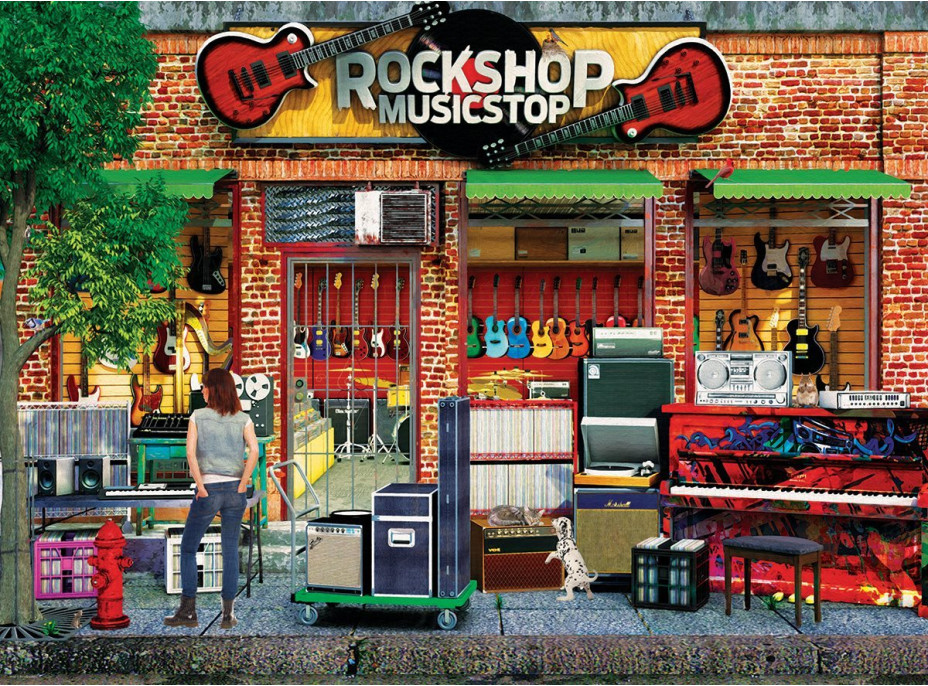 EUROGRAPHICS Puzzle Rock Shop 1000 dielikov