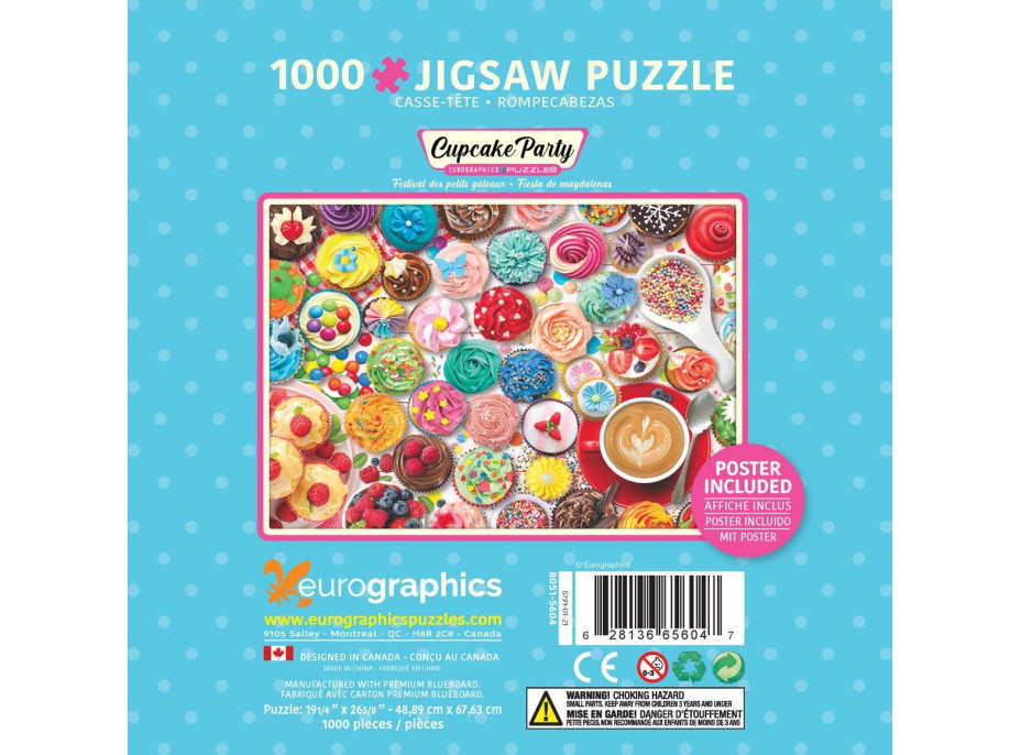 EUROGRAPHICS Puzzle v plechovej krabičke Dortíková oslava 1000 dielikov