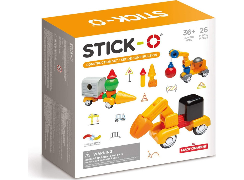 Stick-O Stavebné autá 26ks