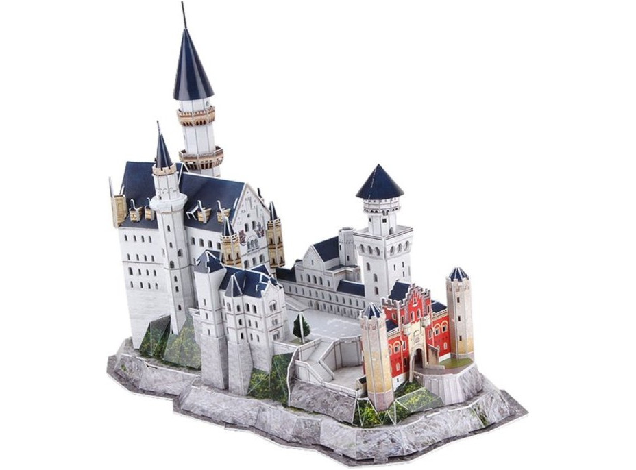 CUBICFUN Svietiace 3D puzzle Zámok Neuschwanstein 128 dielikov