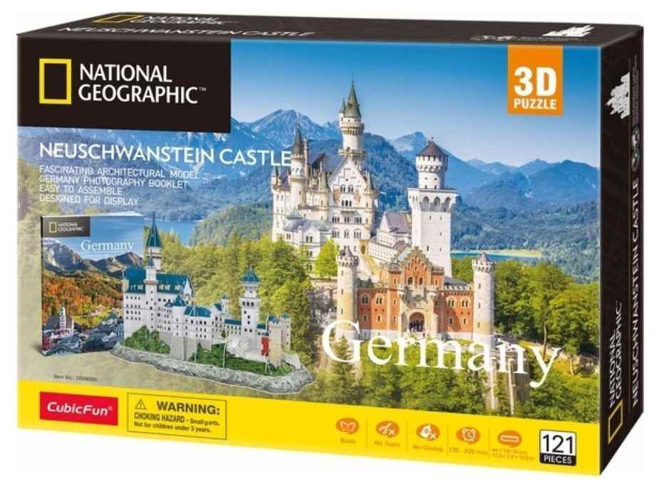 CUBICFUN 3D puzzle National Geographic: Neuschwanstein 121 dielikov