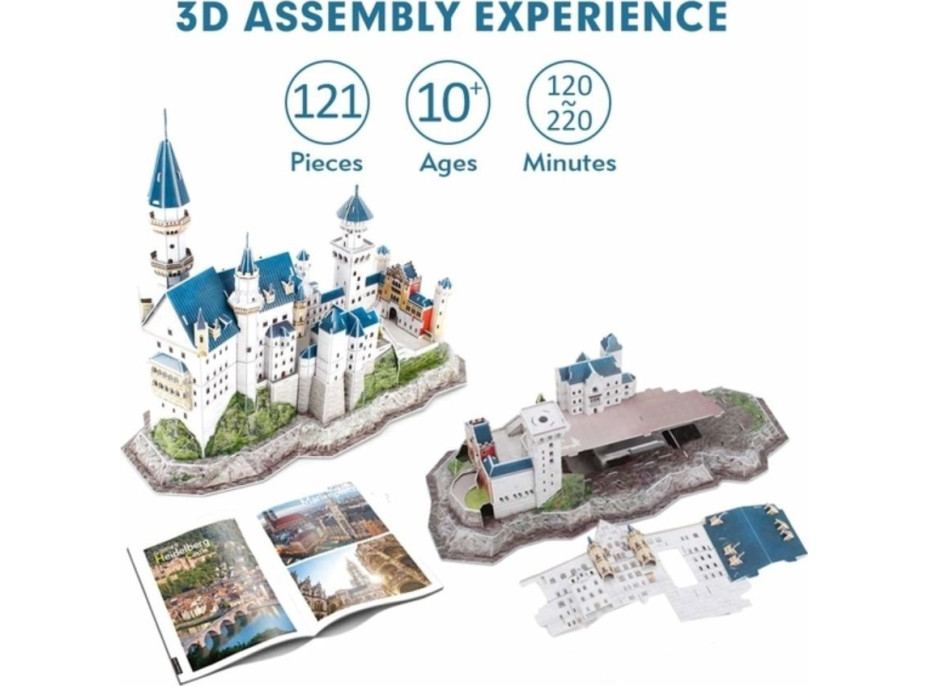 CUBICFUN 3D puzzle National Geographic: Neuschwanstein 121 dielikov