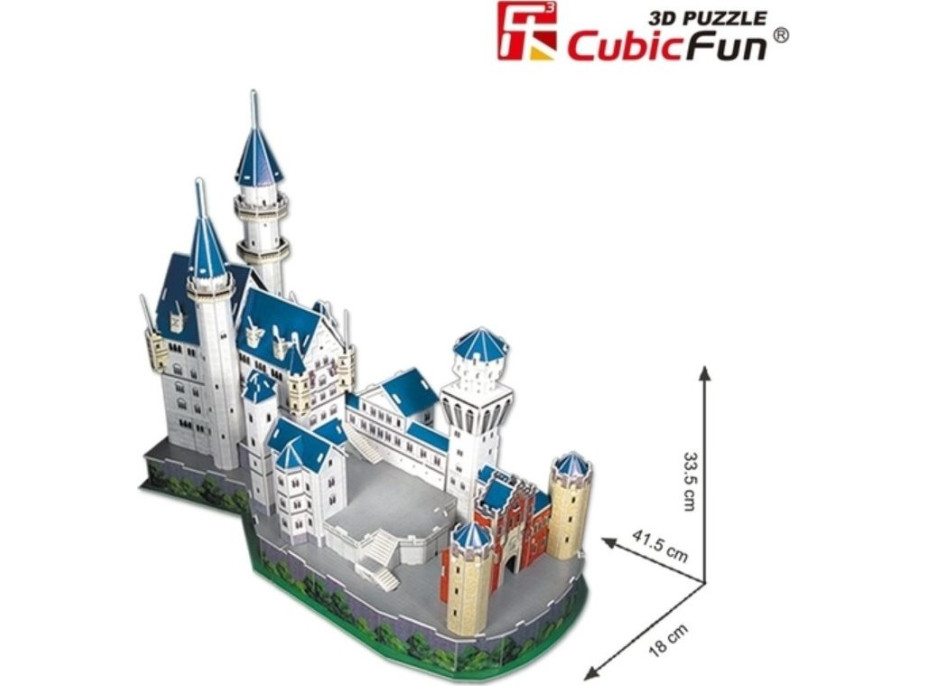 CUBICFUN 3D puzzle National Geographic: Neuschwanstein 121 dielikov