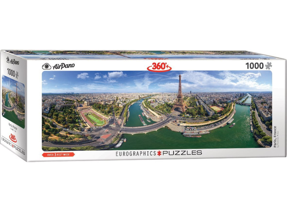 EUROGRAPHICS Panoramatické puzzle Paríž, Francúzsko 1000 dielikov