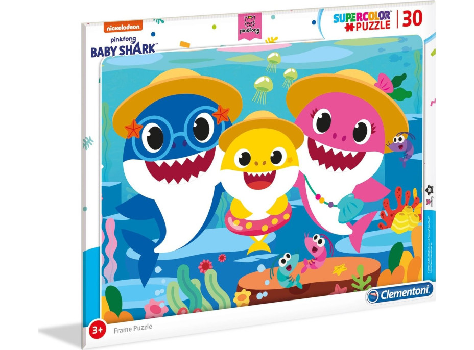 CLEMENTONI Puzzle Baby Shark: Dovolenka 30 dielikov