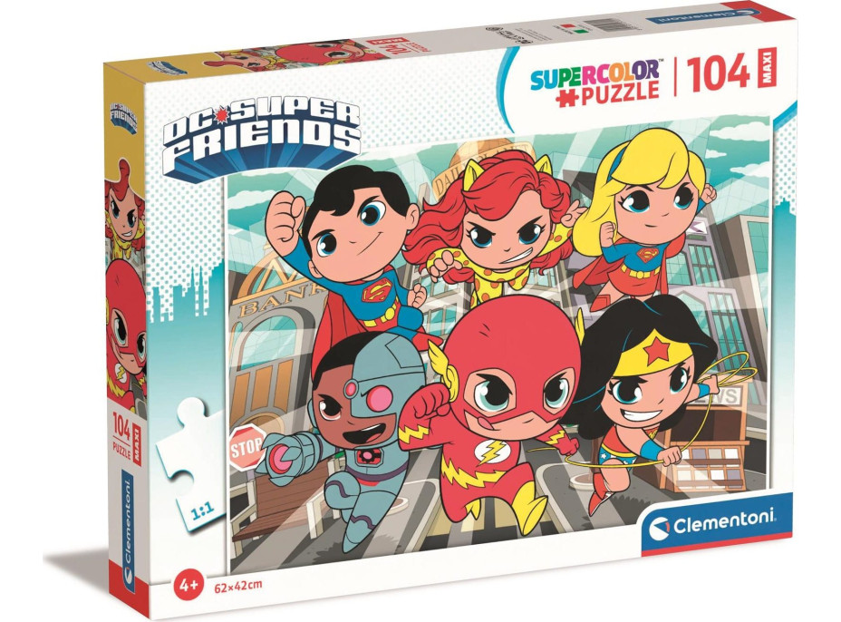 CLEMENTONI Puzzle DC Super Friends MAXI 104 dielikov