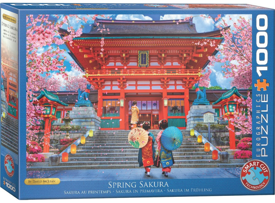 EUROGRAPHICS Puzzle Jarná sakura 1000 dielikov