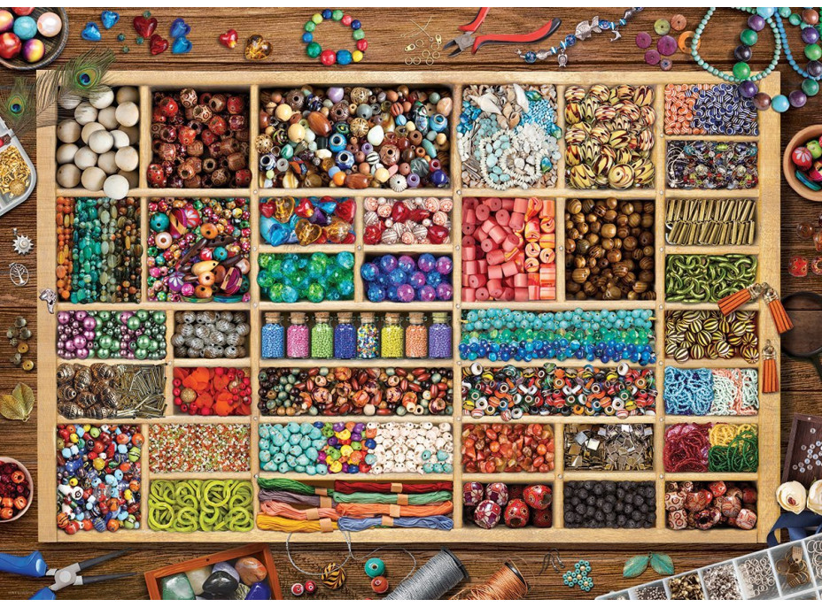 EUROGRAPHICS Puzzle Laurina zbierka korálikov 1000 dielikov