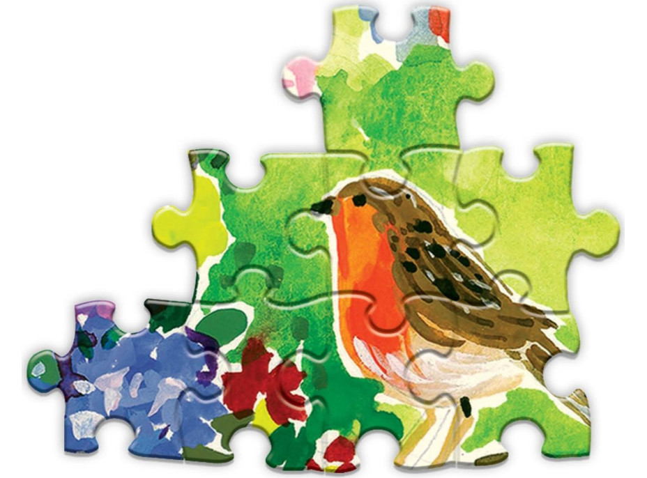 EEBOO Puzzle Záhrada s čajkami 1000 dielikov