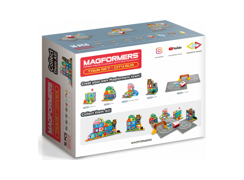 MAGFORMERS Mestečko Autobus 16 dielikov