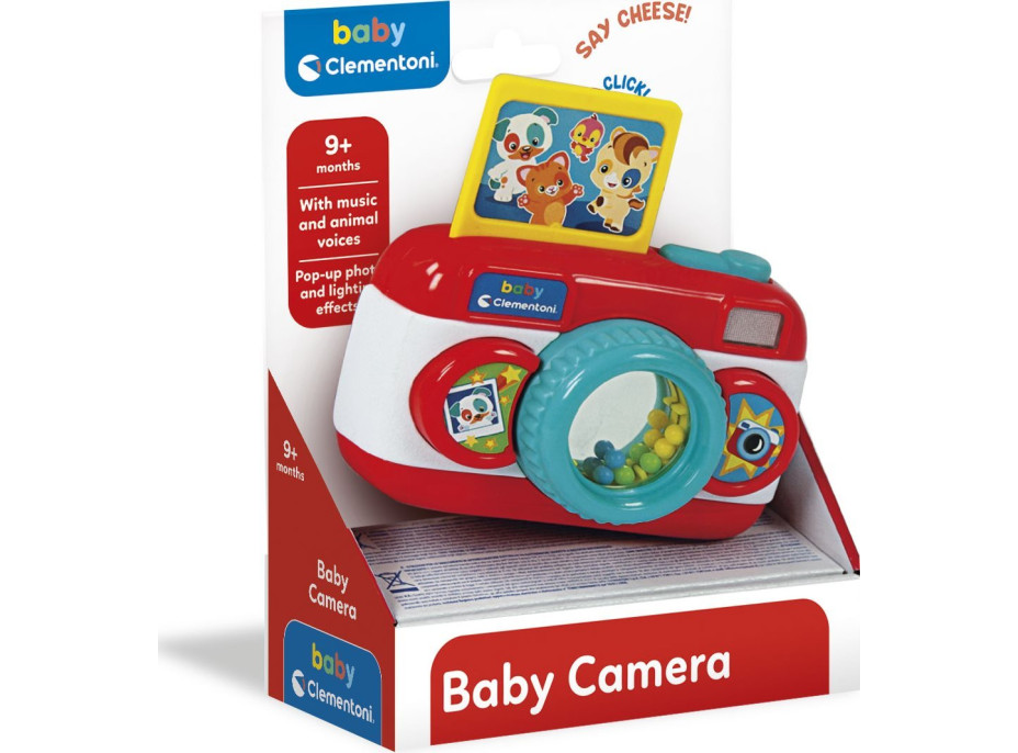 CLEMENTONI BABY Interaktívny fotoaparát so svetlom a zvukmi