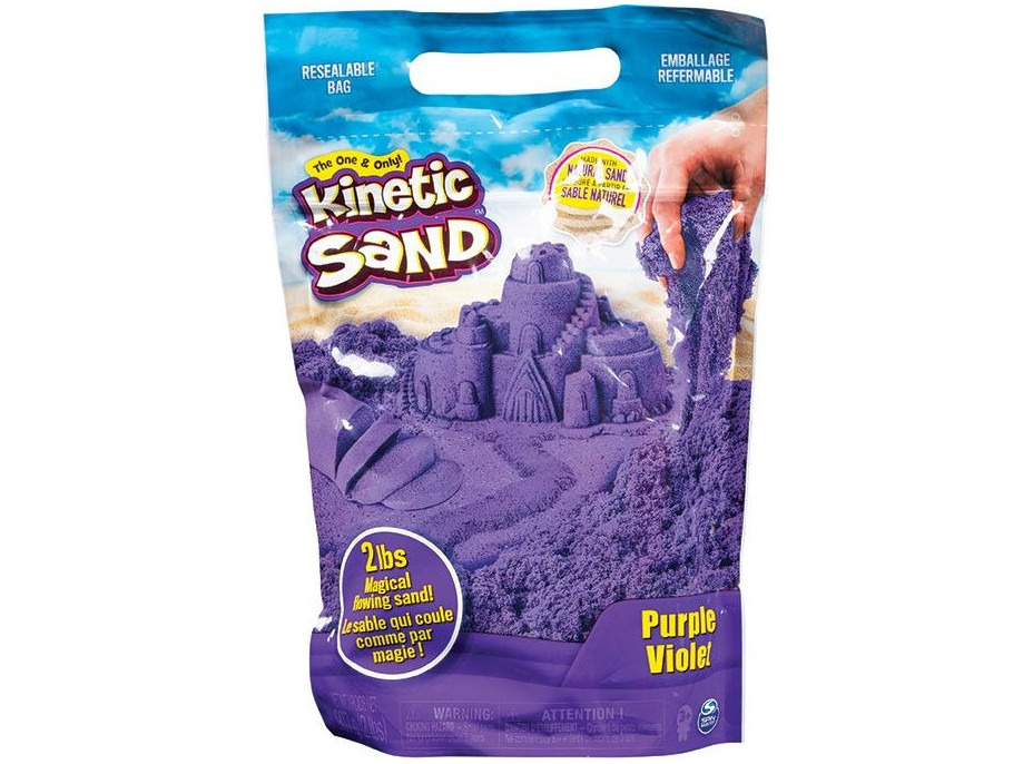 SPIN MASTER KINETIC SAND: Fialový kinetický piesok 0,9kg