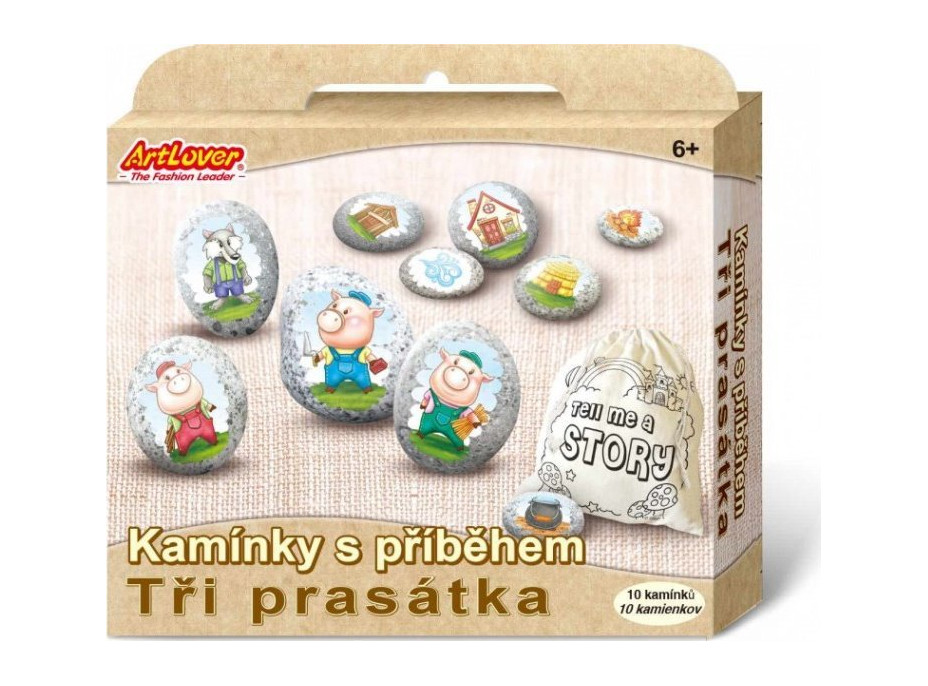 ARTLOVER Kamienky s príbehom - Tri prasiatka