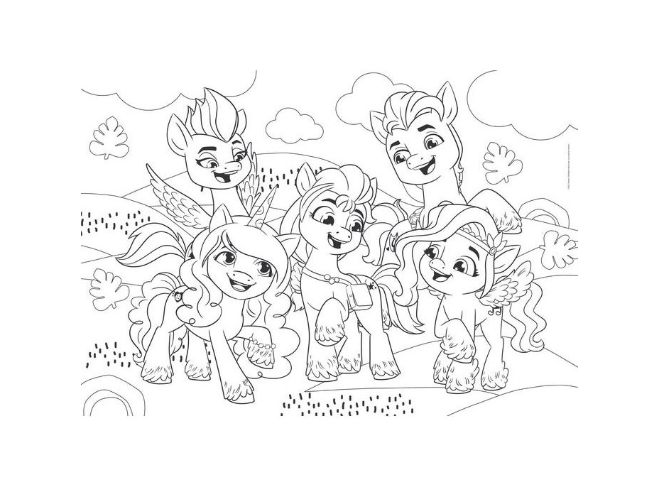 CLEMENTONI Obojstranné puzzle My Little Pony 104 dielikov