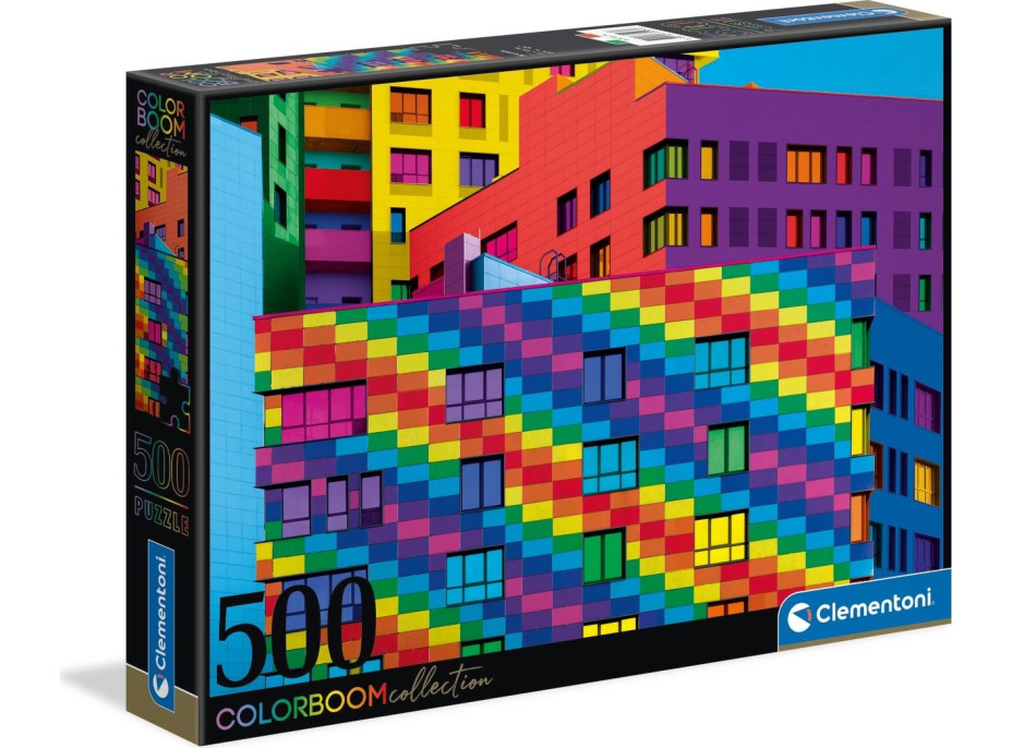 CLEMENTONI Puzzle ColorBoom: Squares 500 dielikov